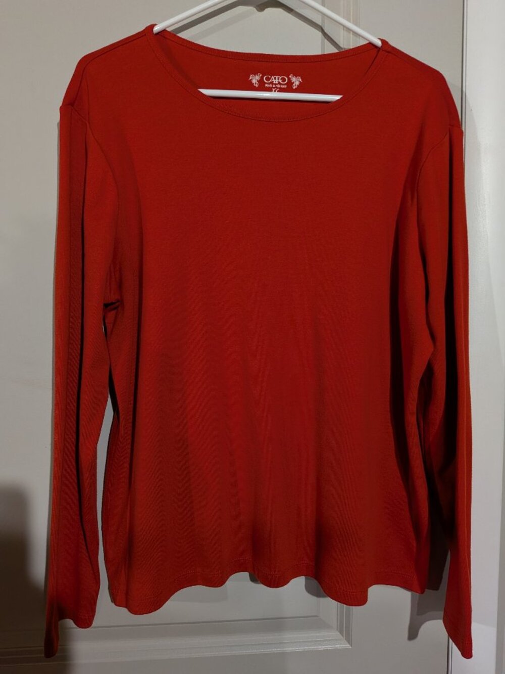 Women's Cato Long Sleeve Shirt Orange XL
